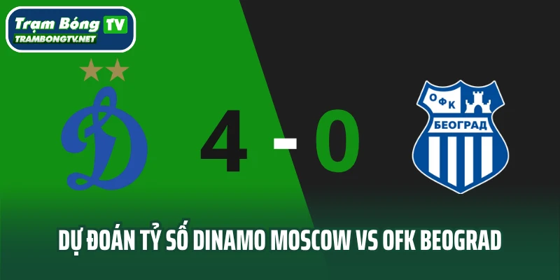 Dự đoán tỷ số Dinamo Moscow vs OFK Beograd