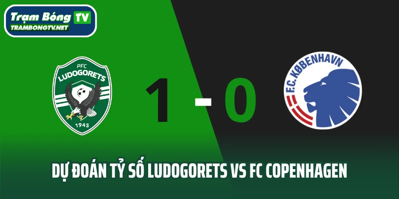 Dự đoán tỷ số Ludogorets vs FC Copenhagen